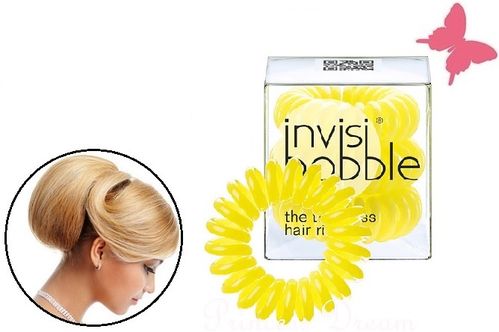 Invisibobble Gelb Spiral Haargummis 3er Set
