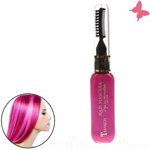 Haarkreide Mascara Pink Haare einfach und schnell färben