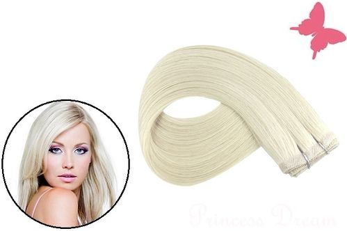 Skin Weft Extensions Tressen Haarverlängerung mit PU Band für Tapeband, Clips oder Kleber #60