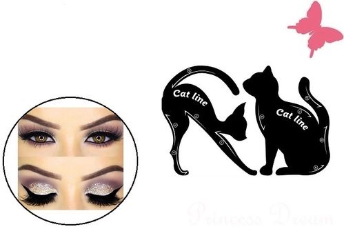 Cat Eyeliner Schablone